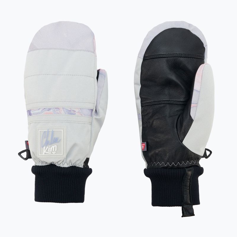 Dámské snowboardové rukavice ROXY Chloe Kim 2021 gray violet marble