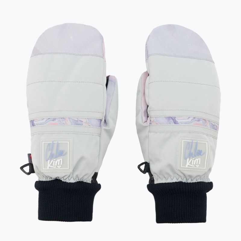 Dámské snowboardové rukavice ROXY Chloe Kim 2021 gray violet marble 3