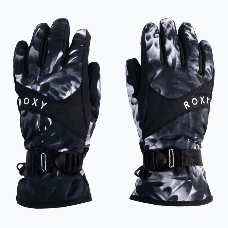 Dámské snowboardové rukavice ROXY Jetty 2021 true black future flower 3