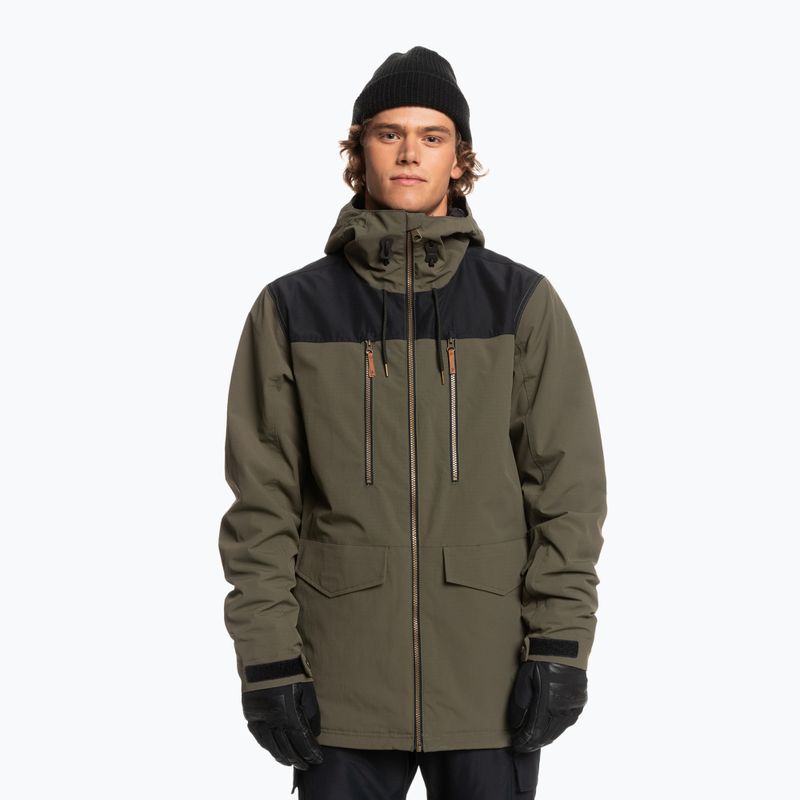 Quiksilver Fairbanks pánská snowboardová bunda zelená EQYTJ03388