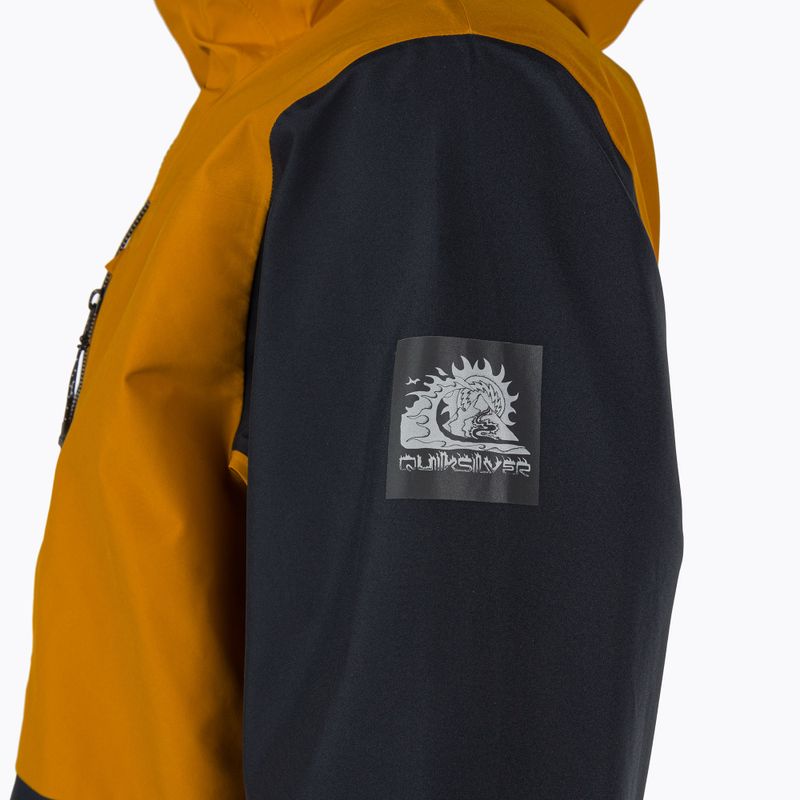 Quiksilver pánská snowboardová bunda Hlpro S Carlson 3l Gore-Tex yellow/black EQYTJ03383 3