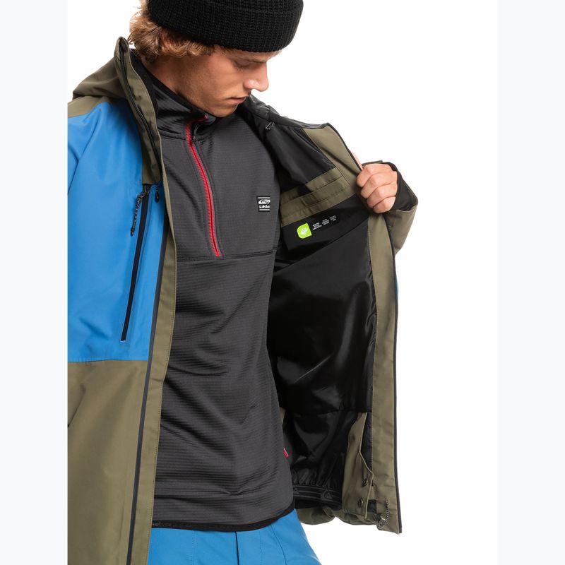 Quiksilver Muldrow pánská snowboardová bunda zelená EQYTJ03376 5