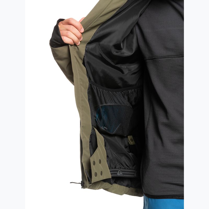 Quiksilver Muldrow pánská snowboardová bunda zelená EQYTJ03376 6