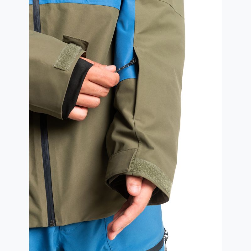 Quiksilver Muldrow pánská snowboardová bunda zelená EQYTJ03376 8