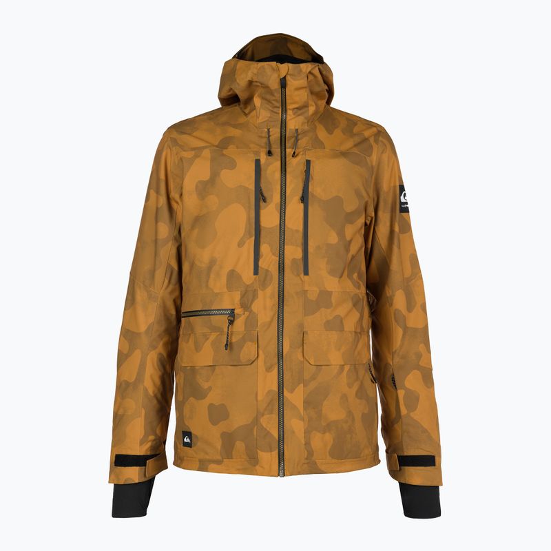 Quiksilver pánská snowboardová bunda S Carlson Stretch Quest oranžová EQYTJ03391