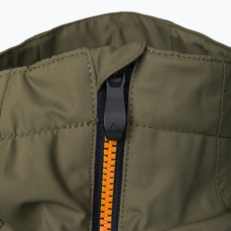 Dětská snowboardová bunda Quiksilver Side Hit zeleno-modrá EQBTJ03158 4