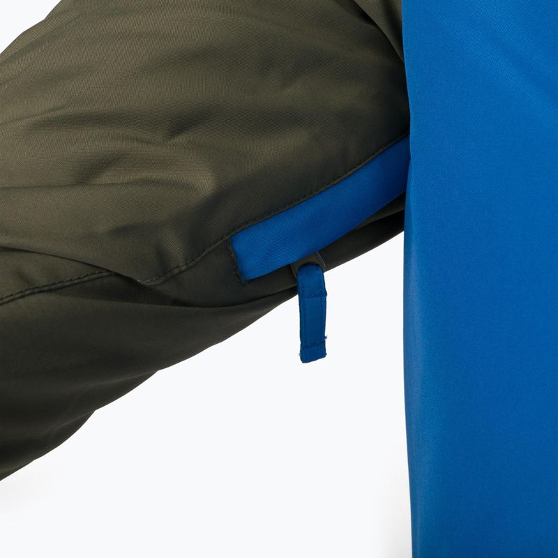 Dětská snowboardová bunda Quiksilver Side Hit zeleno-modrá EQBTJ03158 7