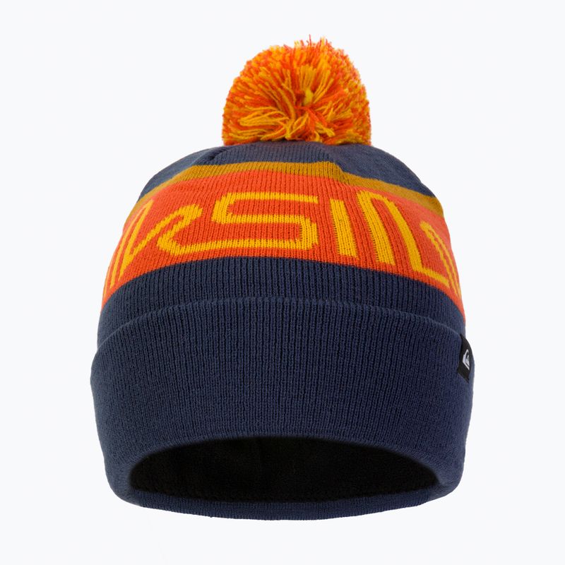 Dětská snowboardová čepice Quiksilver Summit navy blue and orange EQBHA03065 2