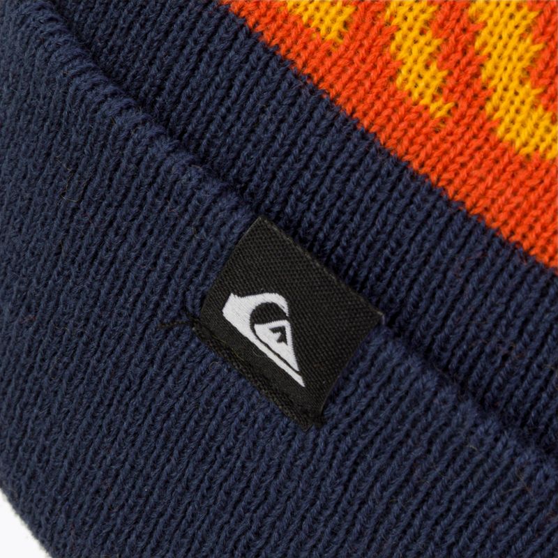 Dětská snowboardová čepice Quiksilver Summit navy blue and orange EQBHA03065 3
