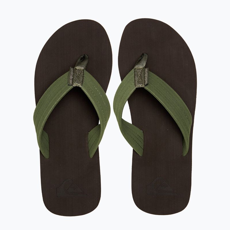 Quiksilver pánské žabky Molokai Layback Textured brown AQYL101266 12