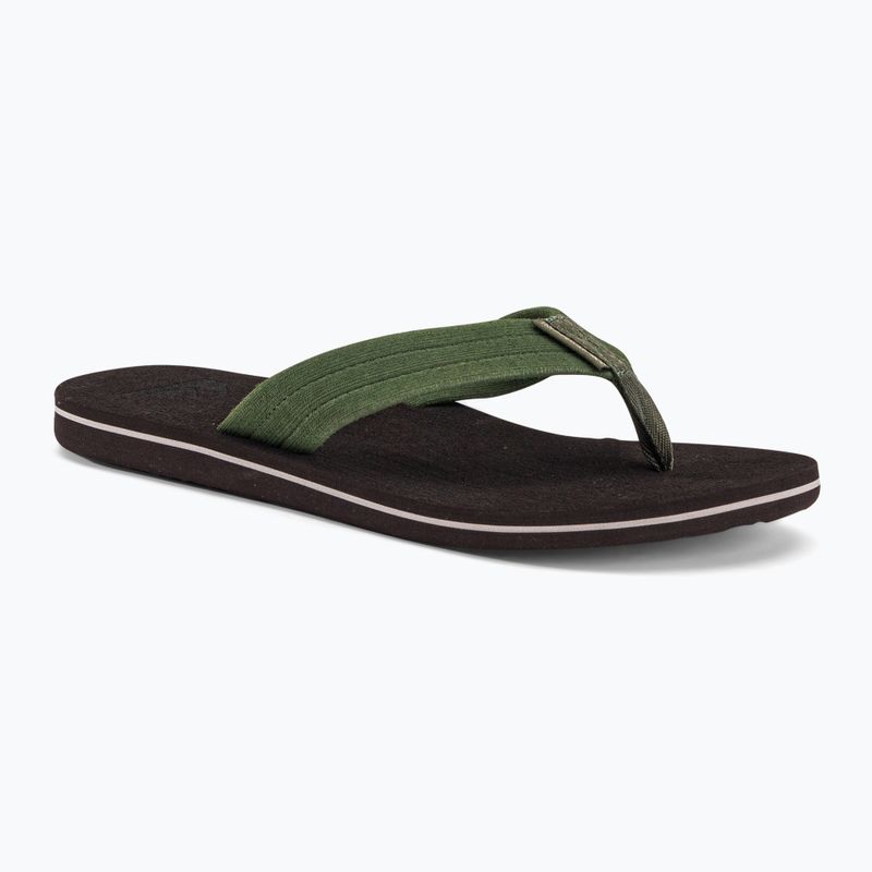 Quiksilver pánské žabky Molokai Layback Textured brown AQYL101266