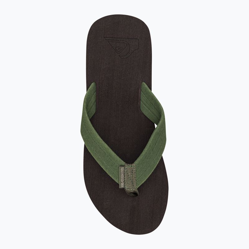 Quiksilver pánské žabky Molokai Layback Textured brown AQYL101266 6