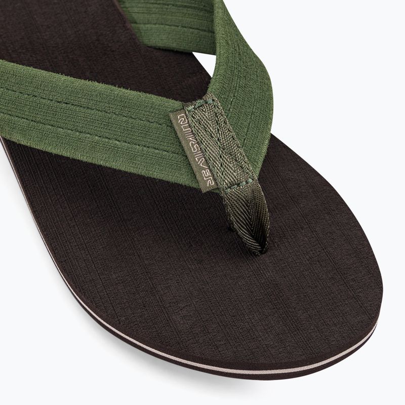 Quiksilver pánské žabky Molokai Layback Textured brown AQYL101266 7