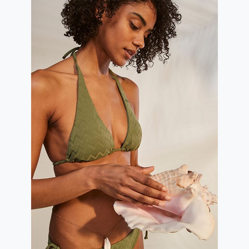 Horní díl plavek ROXY Current Coolness Elongated Triangle 2021 loden green 13