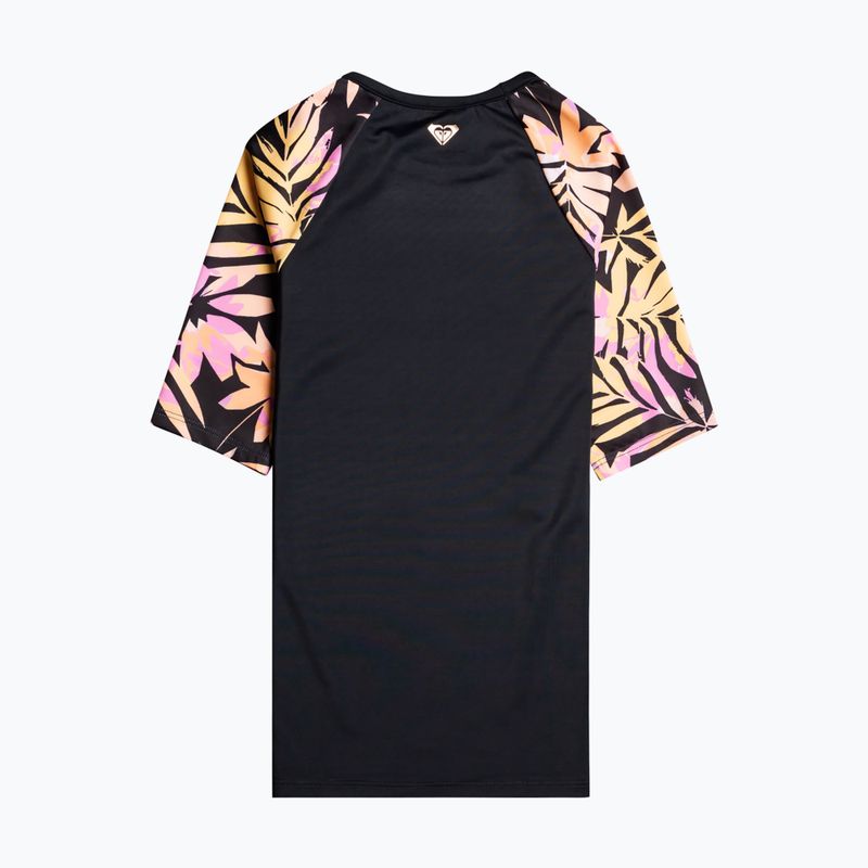 Dětské plavecké tričko ROXY Active Joy Lycra 2021 anthracite zebra jungle girl 5