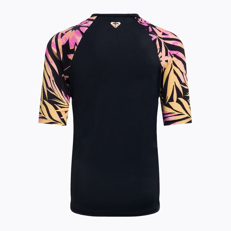 Dětské plavecké tričko ROXY Active Joy Lycra 2021 anthracite zebra jungle girl 2