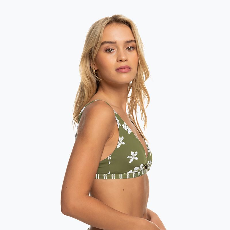 Horní díl plavek ROXY Retro Revo Twist Bra 2021 loden green surfrider spirit s 8