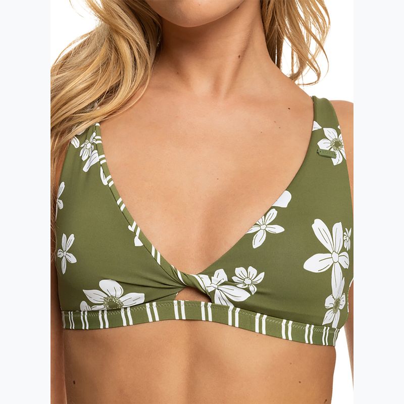 Horní díl plavek ROXY Retro Revo Twist Bra 2021 loden green surfrider spirit s 9