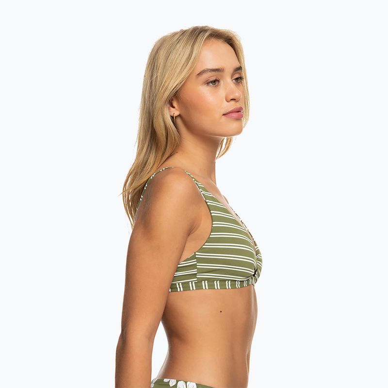 Horní díl plavek ROXY Retro Revo Twist Bra 2021 loden green surfrider spirit s 13