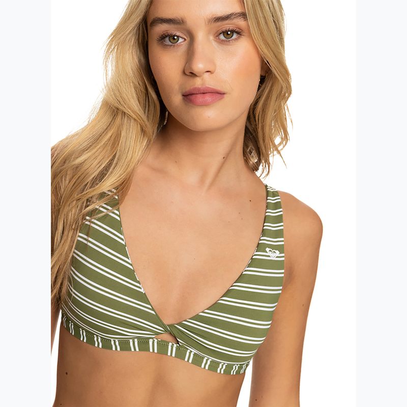 Horní díl plavek ROXY Retro Revo Twist Bra 2021 loden green surfrider spirit s 14
