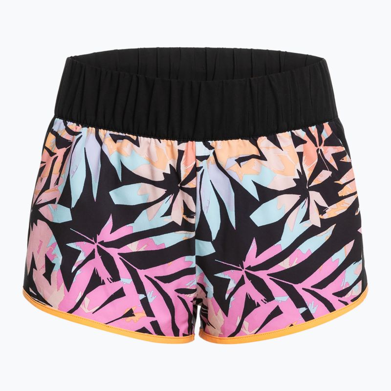 Dámské plavecké šortky ROXY Active 2021 anthracite zebra jungle