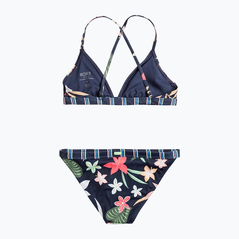 Dětské dvoudílné plavky ROXY Vacay For Life Athletic Set 2021 mood indigo alma swim 5