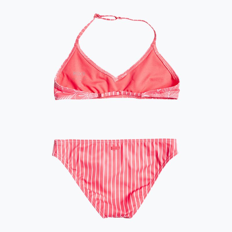 Dětské dvoudílné plavky ROXY Vacay For Life Triangle Bra Set 2021 sunkissed coral tropical tide 2