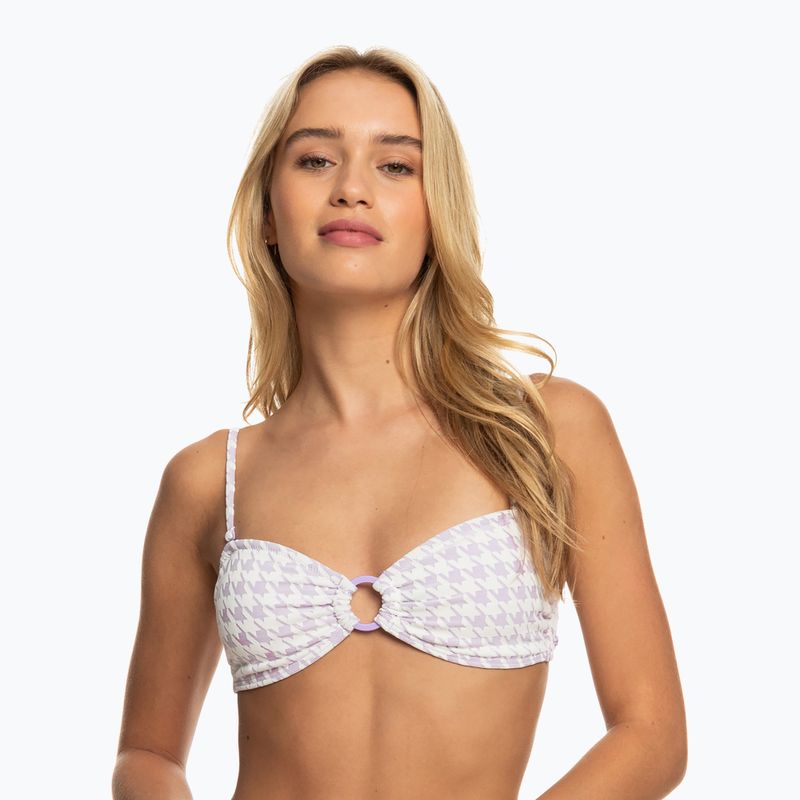 Horní díl plavek ROXY Check It Bandeau 2021 purple rose 5