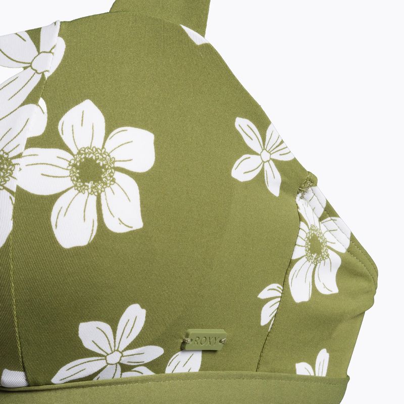 Horní díl plavek ROXY Retro D-Cup 2021 loden green surfrider spirit s 3