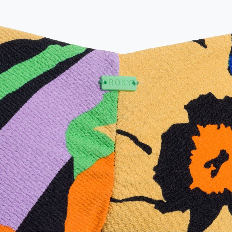 Spodní díl plavek ROXY Color Jam Cheeky 2021 anthracite flower jammin 3