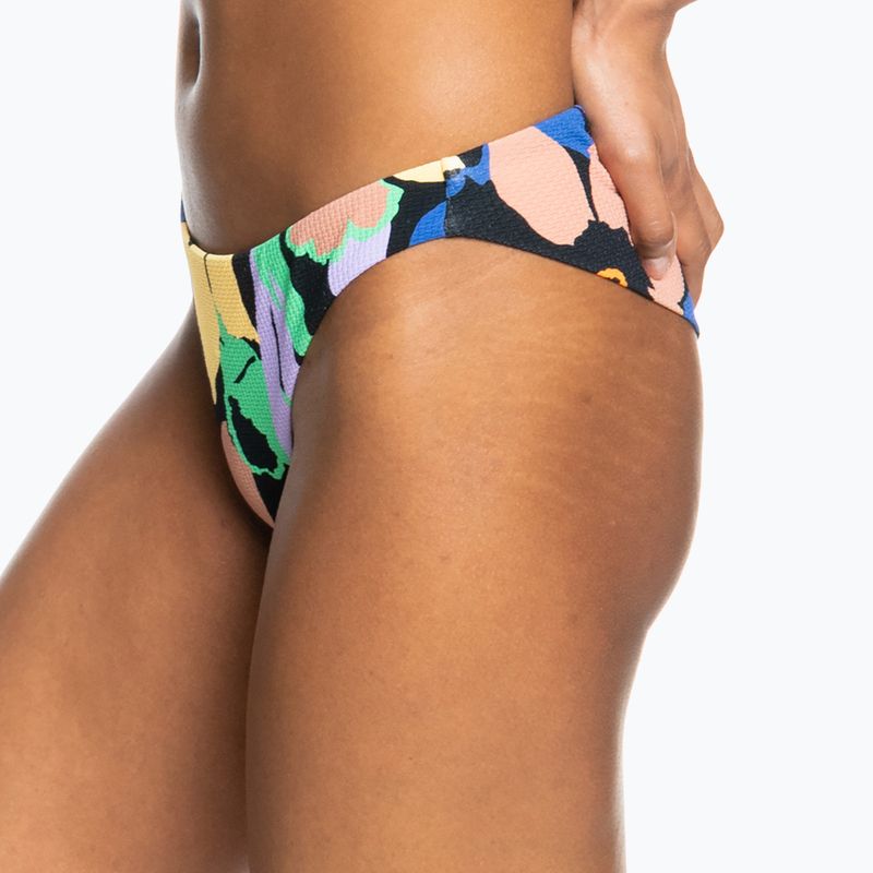 Spodní díl plavek ROXY Color Jam Cheeky 2021 anthracite flower jammin 7