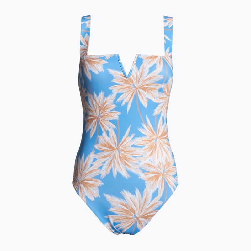 Dámské jednodílné plavky ROXY Love The Coco V D-Cup 2021 azure blue palm island