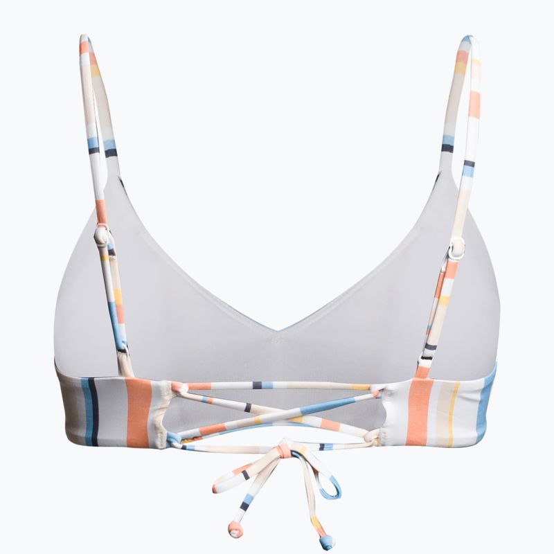 Horní díl plavek ROXY Beach Classics Strappy Bra 2021 peach whip sand stripper 2