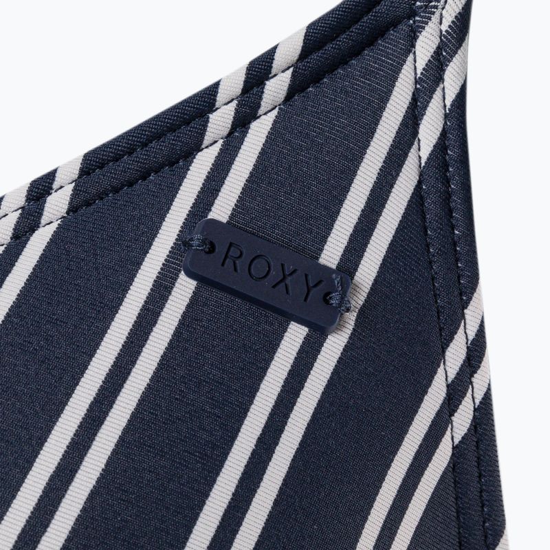 Horní díl plavek ROXY Into The Sun Fix Tiki Triangle 2021 mood indigo novela stripe vert 3
