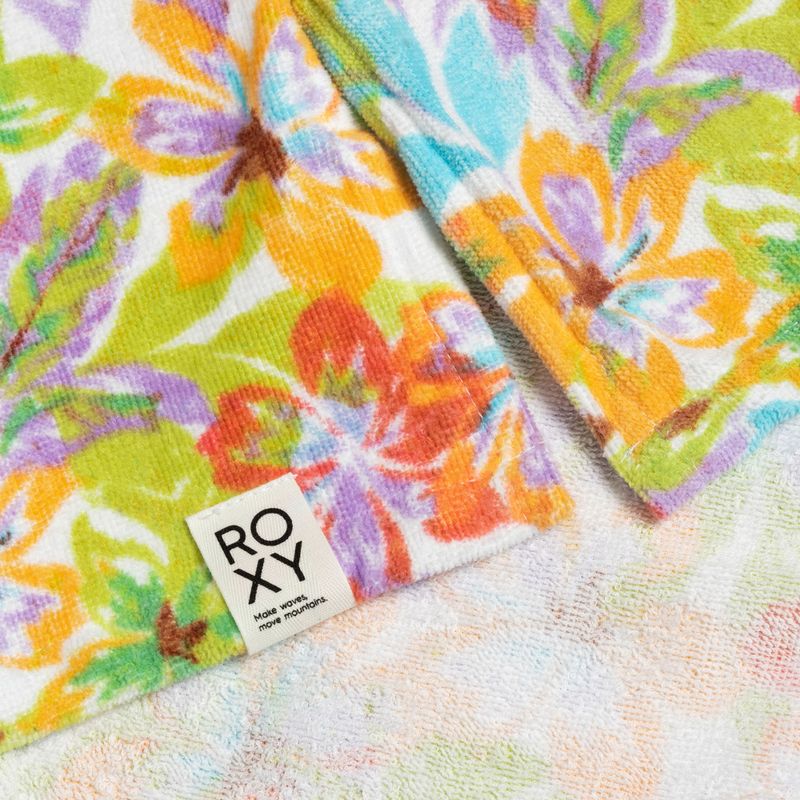 Dámská ponča ROXY Stay Magical Printed 2021 snow white pualani combo 3