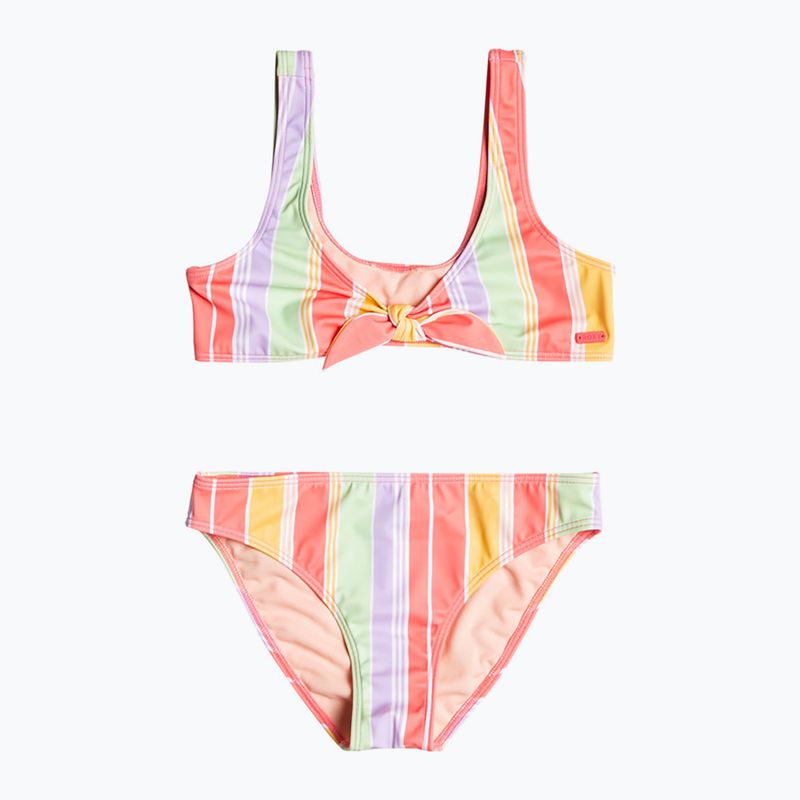 Dětské dvoudílné plavky ROXY Ocean Treasure Bralette Set 2021 sunkissed coral salty sunset 5