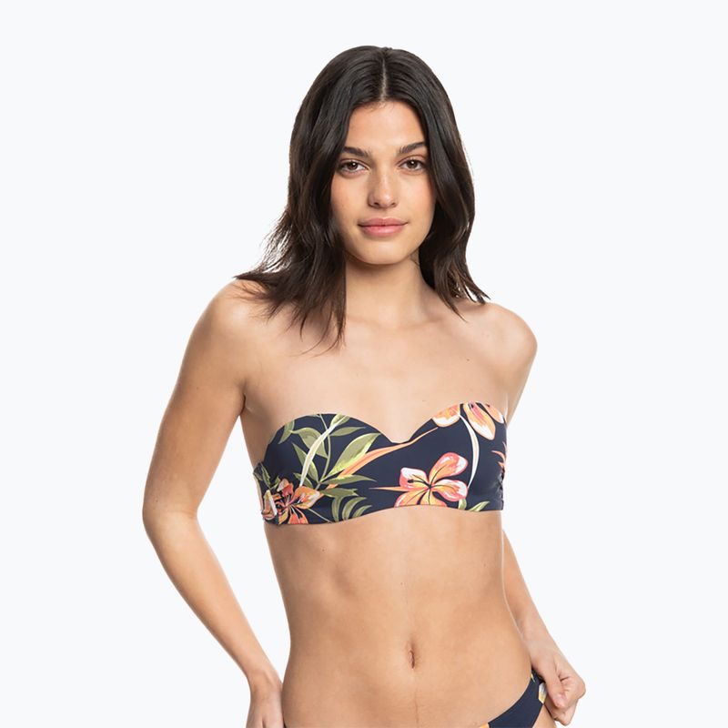 Horní díl plavek ROXY Into The Sun Mold Bandeau 2021 mood indigo tropical depht 3