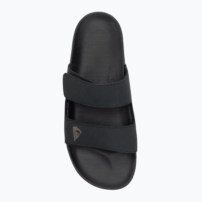 Pánské nazouváky Quiksilver Rivi Leather Double Adjust black 1 5