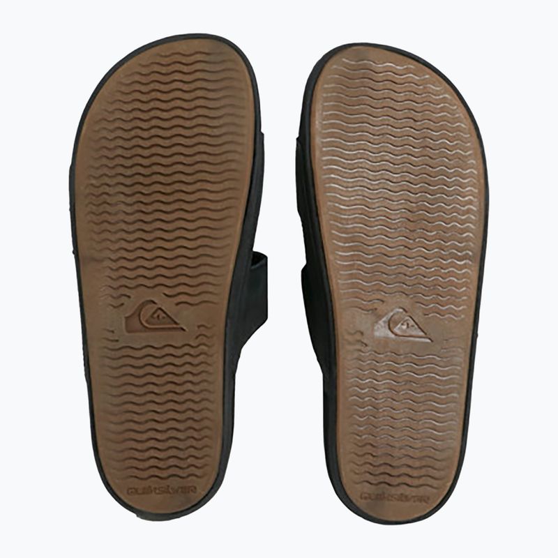 Pánské nazouváky Quiksilver Rivi Leather Double Adjust black 1 3