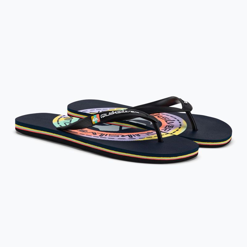 Quiksilver Molokai Art pánské žabky navy blue AQYL101264 4