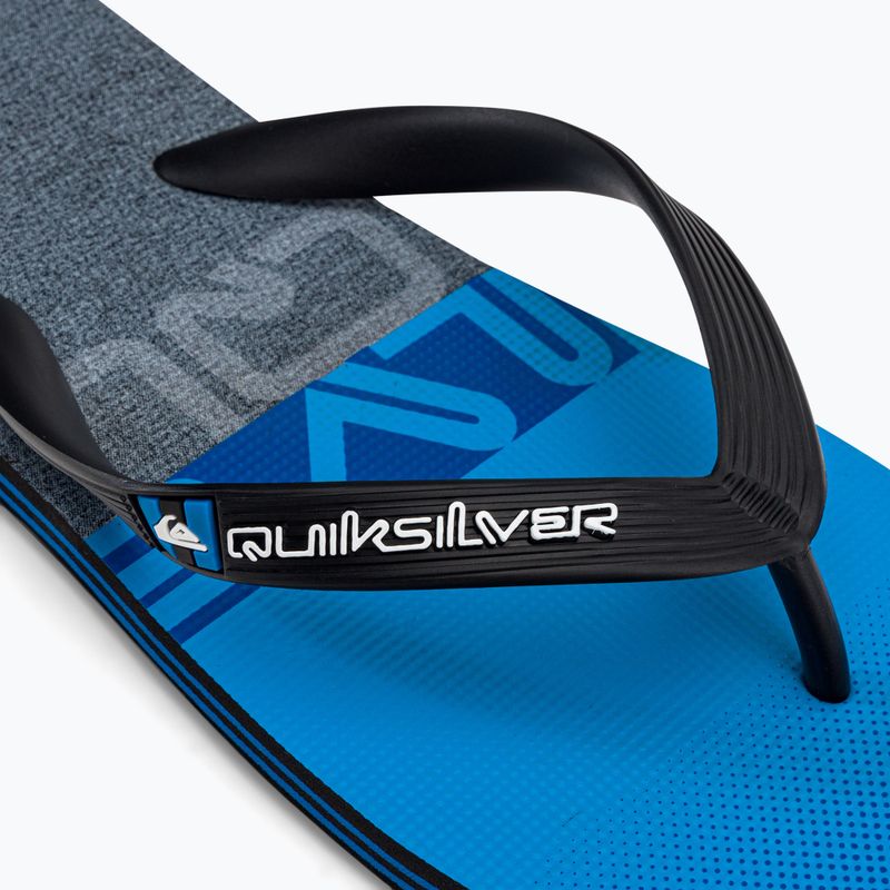 Quiksilver pánské žabky Molokai Wordblock blue-grey AQYL101287 7