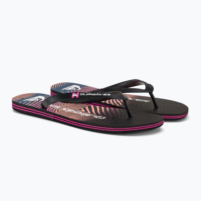 Quiksilver pánské žabky Molokai Wordblock black and pink AQYL101287 4