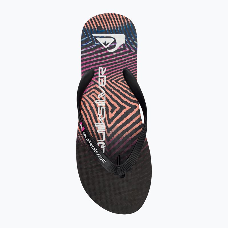 Quiksilver pánské žabky Molokai Wordblock black and pink AQYL101287 6