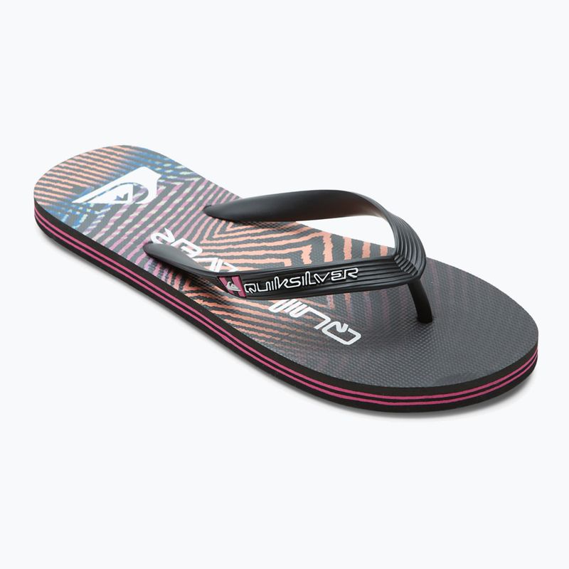 Quiksilver pánské žabky Molokai Wordblock black and pink AQYL101287 9