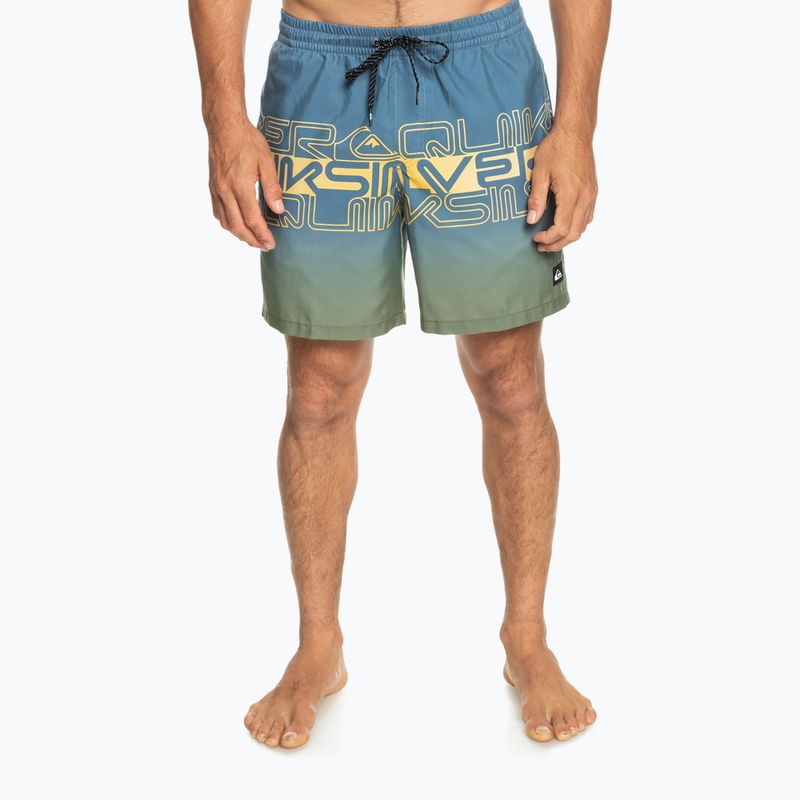 Pánské plavecké šortky Quiksilver Everyday Wordblock Volley 17" modré EQYJV04005-BYG6 2