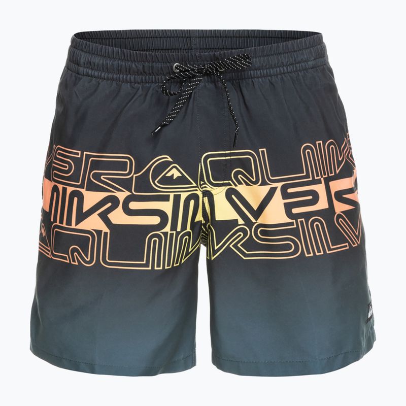 Quiksilver Pánské plavky Everyday Wordblock Volley 17" Graphite EQYJV04005-KVJ6