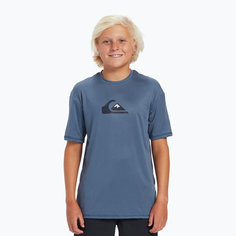 Dětské plavecké tričko Quiksilver Solid Streak SS Y s motivem moře 3