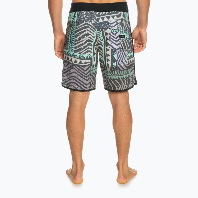 Pánské barevné plavecké šortky Quiksilver Highlite Scallop 19 EQYBS04761-BSL6 3