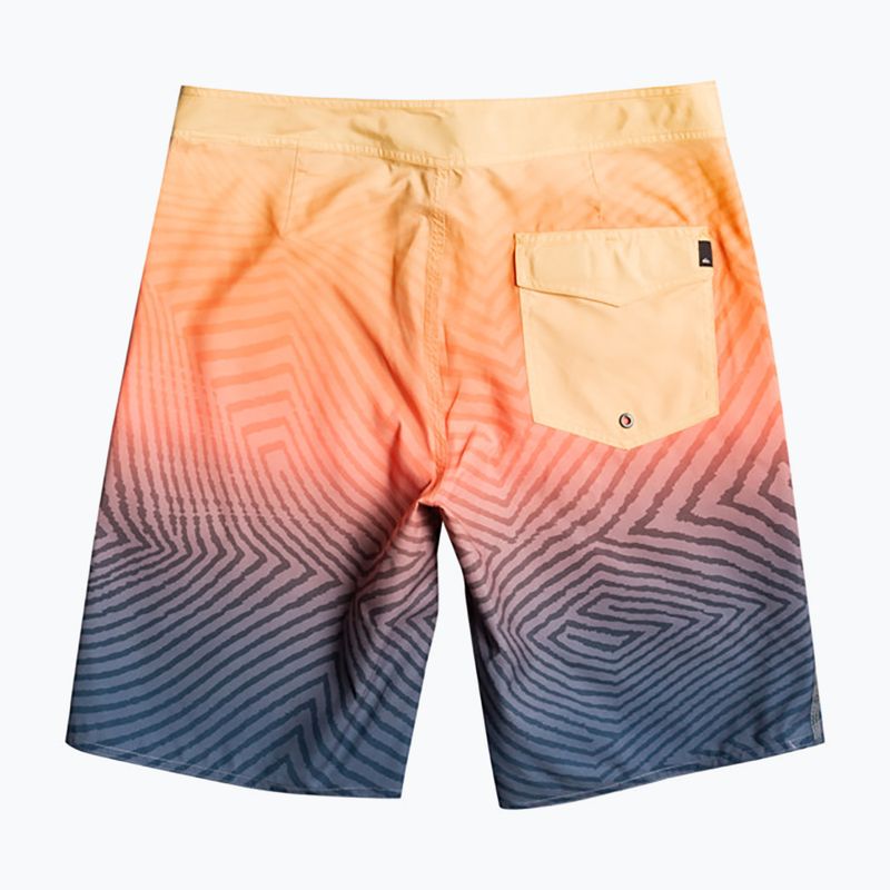 Quiksilver pánské plavecké šortky Everyday Warp Fade 20" oranžové a tmavě modré EQYBS04790-BSL6 2