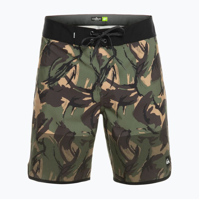 Quiksilver pánské plavecké šortky Highlite Scallop 19" zelené EQYBS04761-CQY6